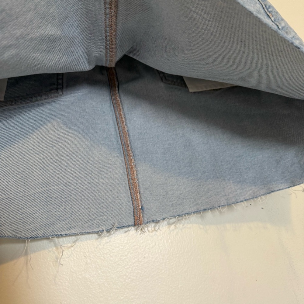 American Eagle Outfitters | Light Blue Denim Mini Skirt - Picture 3 of 8